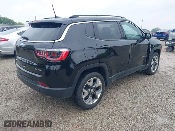 2020 Jeep Compass Limited with VIN 3C4NJDCB1LT233447, listed as a IAAI auction lot 42379745 with 48,314 mi miles and . Bid and sale history available at DreamBid. Image 4.
