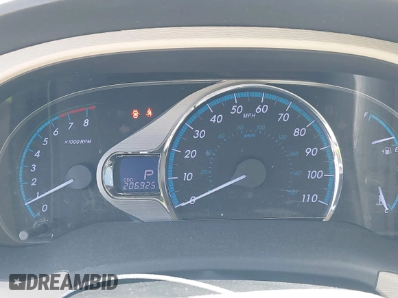 2012 Toyota Sienna XLE AAS with VIN 5TDYK3DC6CS228816, listed as a IAAI auction lot 42483715 with 206,925 mi miles and . Bid and sale history available at DreamBid. Image 7.
