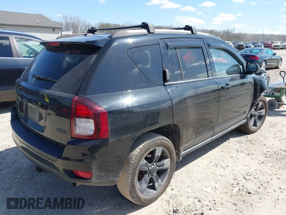 2017 Jeep Compass High Altitude with VIN 1C4NJDEB1HD151132, listed as a IAAI auction lot 41968785 with 164,273 mi miles. Bid and sale history available at carsss.com. Image 4.