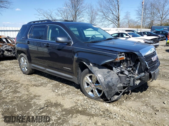 2015 GMC Terrain SLT with VIN 2GKFLXEK9F6366838, listed as a Copart auction lot 49909975 with 55,675 mi miles and Salvage Title. Bid and sale history available at DreamBid. Image 4.