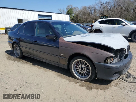 2001 BMW 5 Series 540i with VIN WBADN63481GM72490, listed as a Copart auction lot 48681505 with Not provided miles and Salvage title. Bid and sale history available at DreamBid. Image 4.