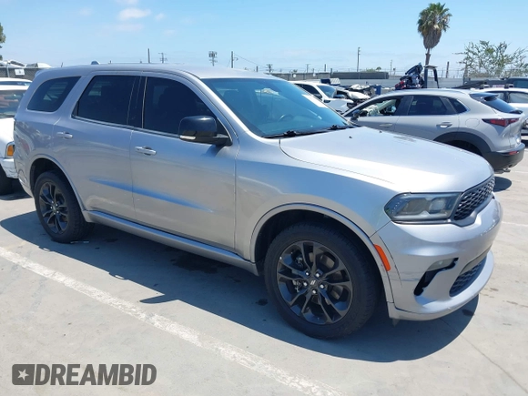 2021 Dodge Durango GT Plus with VIN 1C4RDJDG8MC641782, listed as a IAAI auction lot 42578187 with 80,796 mi miles and . Bid and sale history available at DreamBid. Image 1.