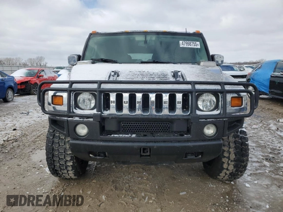 2003 Hummer H2 with VIN 5GRGN23U23H143918, listed as a Copart auction lot 47998755 with 147,603 mi miles and Clean Title. Bid and sale history available at carsss.com. Image 5.