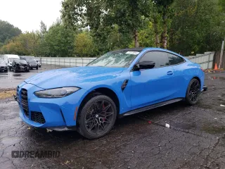 2022 BMW M4 Competition xDrive with VIN WBS43AZ02NCJ07132, listed as a Copart auction lot 72815864 with 7,167 mi miles and Salvage Title. Bid and sale history available at carsss.com. Image 1.
