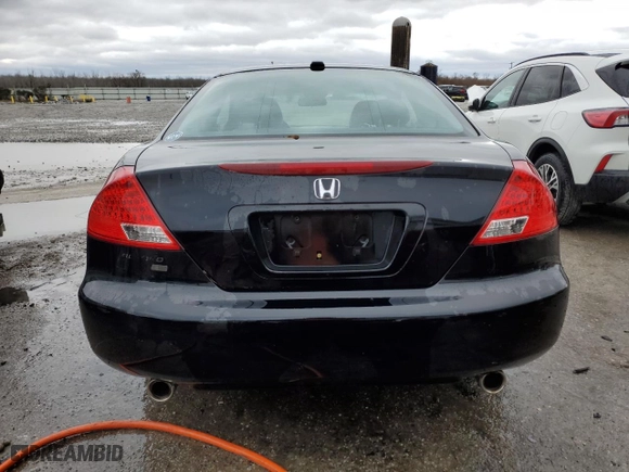 2007 Honda Accord Cpe EX-L with VIN 1HGCM82667A000169, listed as a Copart auction lot 41650005 with NaN miles and Salvage Title. Bid and sale history available at carsss.com. Image 6.