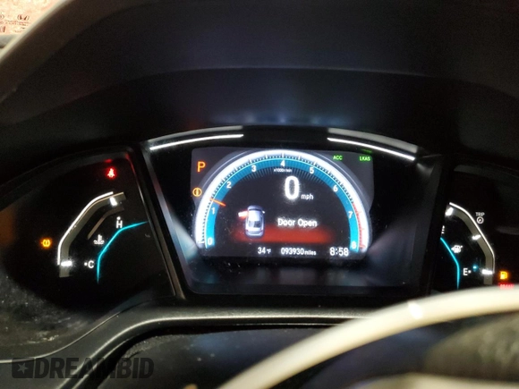 2020 Honda Civic LX with VIN 2HGFC2F60LH520029, listed as a Copart auction lot 46034735 with 93,930 mi miles and Clean Title. Bid and sale history available at DreamBid. Image 9.