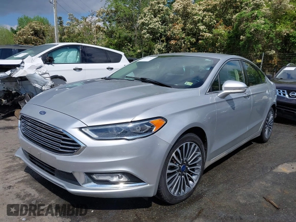 2017 Ford Fusion Titanium with VIN 3FA6P0K90HR266556, listed as a IAAI auction lot 41947924 with 135,628 mi miles. Bid and sale history available at carsss.com. Image 18.