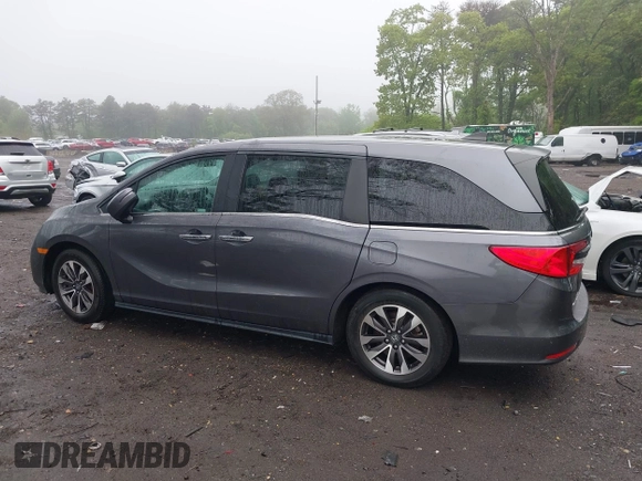 2022 Honda Odyssey EX-L z VIN 5FNRL6H77NB018068, wystawiony jako IAAI lot #42260972 z przebiegiem 37 990 mil mil oraz . Historia ofert i sprzedaży dostępna na DreamBid. Obrazek 13.