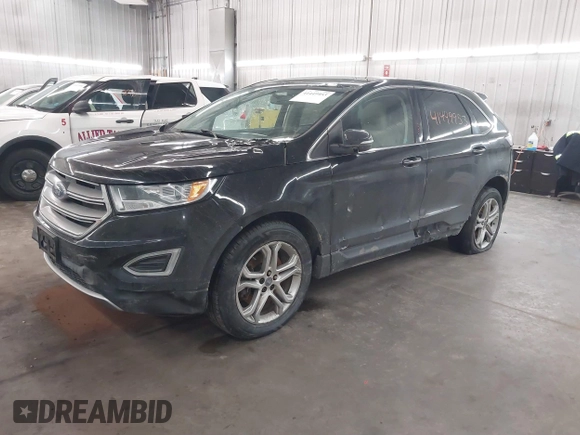 2016 Ford Edge Titanium with VIN 2FMPK4K81GBC52511, listed as a IAAI auction lot 41449953 with 370,101 mi miles. Bid and sale history available at carsss.com. Image 17.