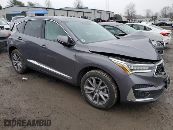 2021 Acura RDX w/Technology Package with VIN 5J8TC2H56ML000834, listed as a Copart auction lot 84500614 with 56,396 mi miles and Salvage Title. Bid and sale history available at carsss.com. Image 4.