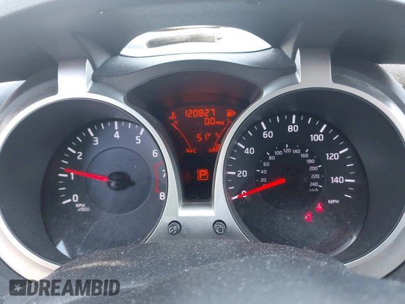 2011 Nissan Juke SV with VIN JN8AF5MR8BT018745, listed as a IAAI auction lot 41882712 with 120,827 mi miles and . Bid and sale history available at carsss.com. Image 7.