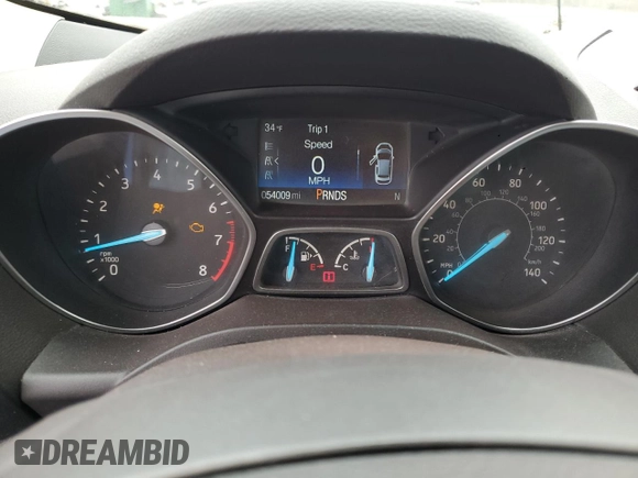 2018 Ford Escape SEL with VIN 1FMCU0HD2JUD17843, listed as a Copart auction lot 52518245 with 54,009 mi miles and Salvage Title. Bid and sale history available at carsss.com. Image 9.