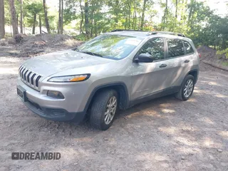 2017 Jeep Cherokee Sport with VIN 1C4PJLAB5HW596468, listed as a IAAI auction lot 42640784 with 115,553 mi miles and . Bid and sale history available at DreamBid. Image 2.