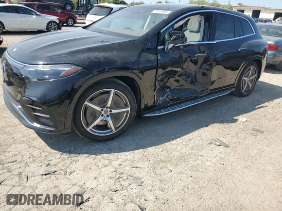 2023 Mercedes-Benz EQS with VIN 4JGDM4EB5PA026164, listed as a Copart auction lot 70191564 with 7,781 mi miles and Salvage Title. Bid and sale history available at carsss.com. Image 1.