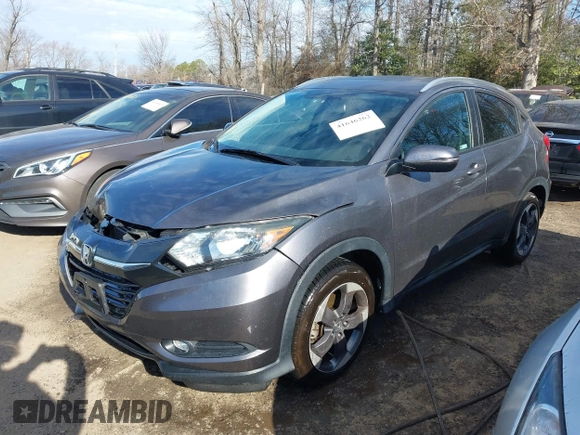 2018 Honda HR-V EX-L Navi with VIN 3CZRU5H76JM716971, listed as a IAAI auction lot 41646262 with 60,742 mi miles. Bid and sale history available at carsss.com. Image 17.