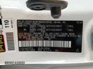 2020 Toyota Sienna LE Auto Access Seat with VIN 5TDKZ3DC6LS065201, listed as a Copart auction lot 42195095 with 113,305 mi miles and Salvage Title. Bid and sale history available at carsss.com. Image 13.