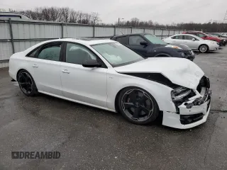 2016 Audi S8 Plus with VIN WUAJ5AFD8GN900070, listed as a Copart auction lot 43043585 with 168,635 mi miles and Salvage Title. Bid and sale history available at carsss.com. Image 4.