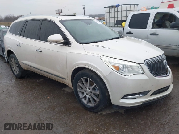 2014 Buick Enclave Leather with VIN 5GAKRBKD7EJ239977, listed as a IAAI auction lot 41444685 with 141,452 mi miles and . Bid and sale history available at carsss.com. Image 1.