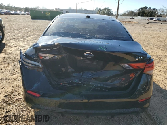 2020 Nissan Sentra SV with VIN 3N1AB8CV1LY217221, listed as a Copart auction lot 48019455 with 60,228 mi miles and Salvage Title. Bid and sale history available at carsss.com. Image 6.