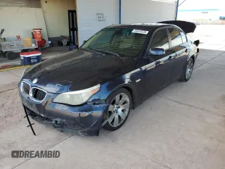 2007 BMW 5 Series 530i with VIN WBANE73567CM55416, listed as a Copart auction lot 53822535 with 145,066 mi miles and Salvage Title. Bid and sale history available at carsss.com. Image 1.