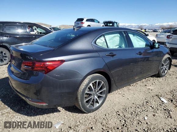 2016 Acura TLX V6 with VIN 19UUB2F37GA009180, listed as a Copart auction lot 46912385 with 113,777 mi miles and Salvage Title. Bid and sale history available at carsss.com. Image 3.