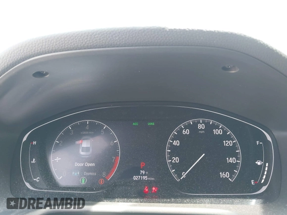 2020 Honda Accord EX-L with VIN 1HGCV2F50LA004868, listed as a IAAI auction lot 42261331 with 27,195 mi miles and . Bid and sale history available at DreamBid. Image 7.