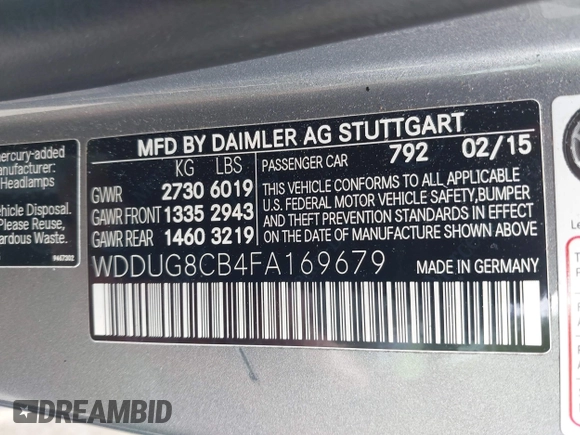 2015 Mercedes-Benz S 550 z VIN WDDUG8CB4FA169679, wystawiony jako IAAI lot #42098297 z przebiegiem 107 547 mil mil oraz . Historia ofert i sprzedaży dostępna na DreamBid. Obrazek 9.