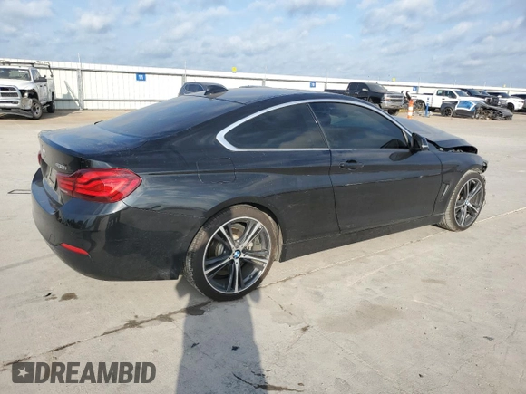 2020 BMW 4 Series 430i with VIN WBA4W3C05LFJ72875, listed as a Copart auction lot 52815985 with 81,788 mi miles and Salvage title. Bid and sale history available at DreamBid. Image 3.