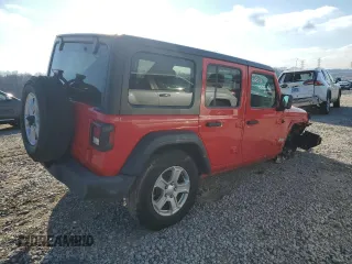 2021 Jeep Wrangler Unlimited Sport Altitude with VIN 1C4HJXDN1MW630739, listed as a Copart auction lot 87412754 with 123,771 mi miles and Salvage title. Bid and sale history available at DreamBid. Image 3.