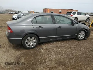 2011 Honda Civic LX with VIN 19XFA1F53BE006949, listed as a Copart auction lot 51457155 with 82,416 mi miles and Salvage Title. Bid and sale history available at DreamBid. Image 3.