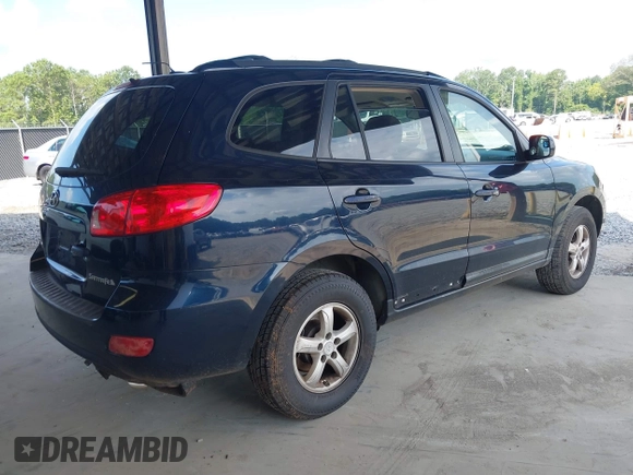 2007 Hyundai Santa Fe GLS with VIN 5NMSG13D97H084032, listed as a IAAI auction lot 42717196 with 281,287 mi miles and . Bid and sale history available at DreamBid. Image 4.