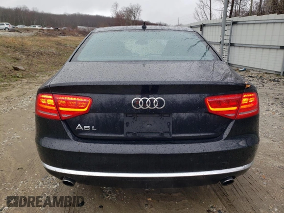 2013 Audi A8 L 3.0L with VIN WAURGAFD5DN017479, listed as a Copart auction lot 52292865 with 225,180 mi miles and Non Repairable. Bid and sale history available at carsss.com. Image 6.