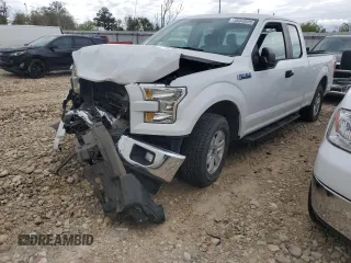 2017 Ford F-150 XL with VIN 1FTEX1CFXHFA67219, listed as a Copart auction lot 48943805 with 146,240 mi miles and Salvage Title. Bid and sale history available at carsss.com. Image 1.
