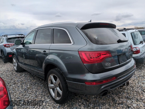 2013 Audi Q7 3.0T S line Prestige with VIN WA1DGAFEXDD016754, listed as a Copart auction lot 48603125 with 184,297 mi miles and Salvage Title. Bid and sale history available at carsss.com. Image 2.
