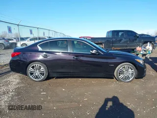 2014 Infiniti Q50 Premium with VIN JN1AV7AR7EM700161, listed as a IAAI auction lot 41973223 with 218,288 mi miles and . Bid and sale history available at carsss.com. Image 13.