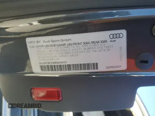 2021 Audi RS 7 z VIN WUAPCBF20MN904937, wystawiony jako Copart lot #69632473 z przebiegiem 17 951 mil mil oraz . Historia ofert i sprzedaży dostępna na DreamBid. Obrazek 14.