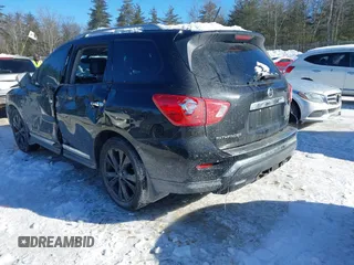 2017 Nissan Pathfinder S with VIN 5N1DR2MM5HC679687, listed as a IAAI auction lot 41574249 with 150,615 mi miles and . Bid and sale history available at DreamBid. Image 3.
