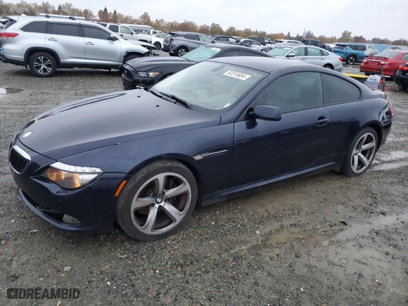 2008 BMW 6 Series 650i with VIN WBAEA53518CV90157, listed as a Copart auction lot 82015684 with 170,898 mi miles and Clean Title. Bid and sale history available at carsss.com. Image 1.