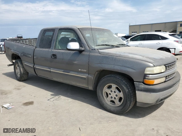 1999 Chevrolet Silverado 1500 LS with VIN 2GCEC19WXX1275092, listed as a Copart auction lot 50886065 with 0 mi miles and Salvage Title. Bid and sale history available at carsss.com. Image 4.