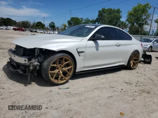 2017 BMW M4 with VIN WBS3R9C33HA014020, listed as a Copart auction lot 51743804 with 0 mi miles. Bid and sale history available at carsss.com. Image 1.