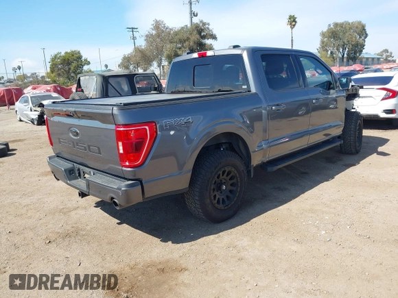 2023 Ford F-150 XL with VIN 1FTFW1ED9PFA46525, listed as a IAAI auction lot 41695823 with 19,897 mi miles. Bid and sale history available at carsss.com. Image 4.