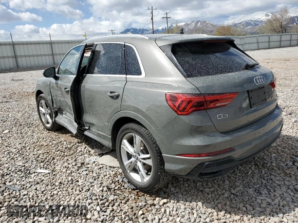2020 Audi Q3 S line Premium Plus with VIN WA1EECF32L1046027, listed as a Copart auction lot 48918483 with 16,022 mi miles and . Bid and sale history available at DreamBid. Image 2.