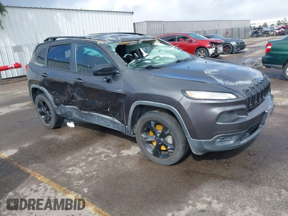 2017 Jeep Cherokee Sport with VIN 1C4PJLAB8HW527354, listed as a IAAI auction lot 41578066 with 124,339 mi miles. Bid and sale history available at carsss.com. Image 1.