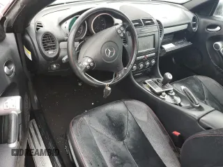 2008 Mercedes-Benz SLK-Class 3.5L with VIN WDBWK56F38F182216, listed as a Copart auction lot 74959864 with 0 mi miles and Salvage Title. Bid and sale history available at carsss.com. Image 8.