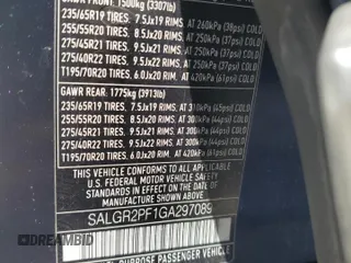 2016 Land Rover Range Rover with VIN SALGR2PF1GA297089, listed as a Copart auction lot 53942364 with 61,437 mi miles and Salvage Title. Bid and sale history available at carsss.com. Image 13.