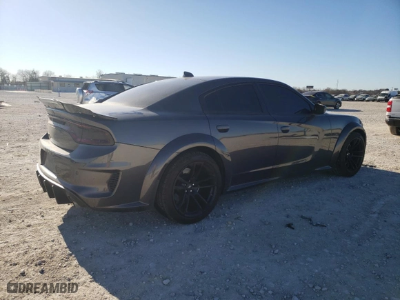 2023 Dodge Charger Scat Pack Widebody with VIN 2C3CDXGJ9PH651887, listed as a Copart auction lot 42554645 with 9,778 mi miles and Clean Title. Bid and sale history available at carsss.com. Image 3.