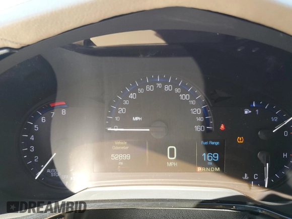2016 Cadillac CTS Luxury Collection AWD with VIN 1G6AX5SX0G0128548, listed as a Copart auction lot 62783985 with 52,899 mi miles and Salvage title. Bid and sale history available at DreamBid. Image 9.
