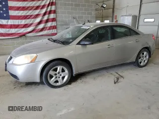 2008 Pontiac G6 with VIN 1G2ZG57B984277889, listed as a Copart auction lot 53244385 with 164,606 mi miles and Salvage Title. Bid and sale history available at carsss.com. Image 1.