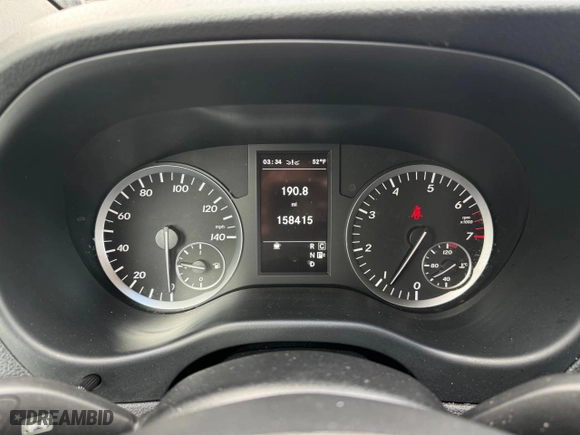 2019 Mercedes-Benz Metris Passenger Van with VIN WD4PG2EE1K3598830, listed as a Copart auction lot 47576244 with 158,415 mi miles and Clean Title. Bid and sale history available at carsss.com. Image 8.