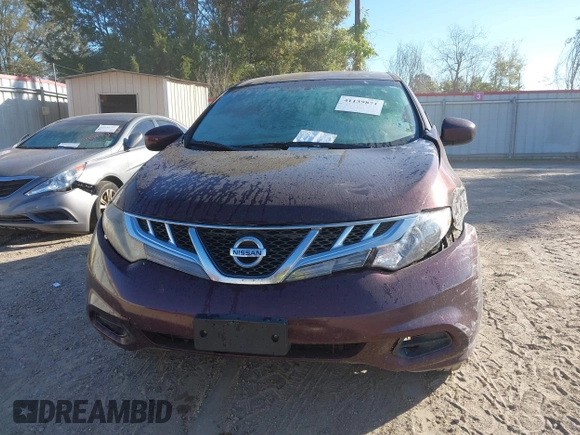2014 Nissan Murano SV with VIN JN8AZ1MU6EW408380, listed as a IAAI auction lot 41139871 with 254,159 mi miles and . Bid and sale history available at DreamBid. Image 12.
